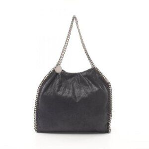 Authentic $1285 STELLA MCCARTNEY LargeFalabella Shaggy Deer Black Metallic Tote